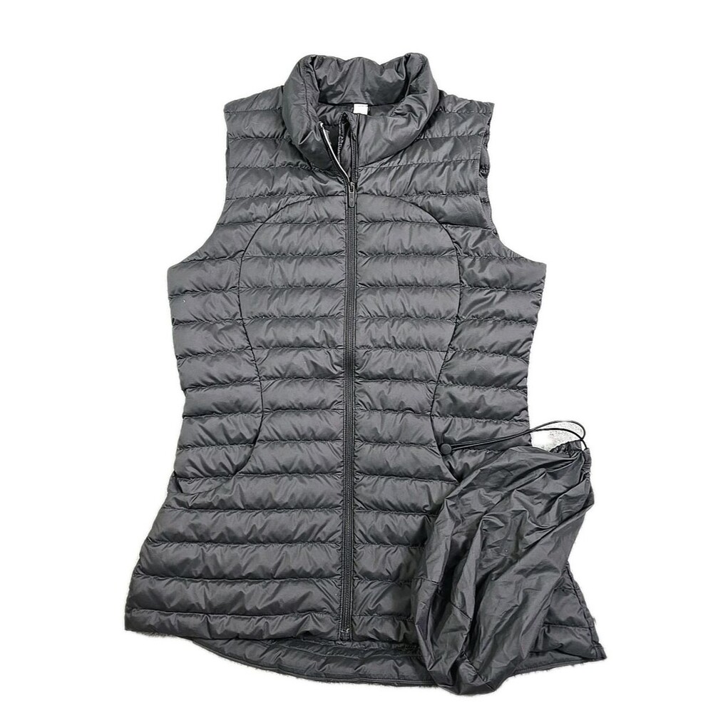 Lululemon Pack It Down Puffer Vest Womens Size 4‎ Black 700 Fill Hiking Ski Walk